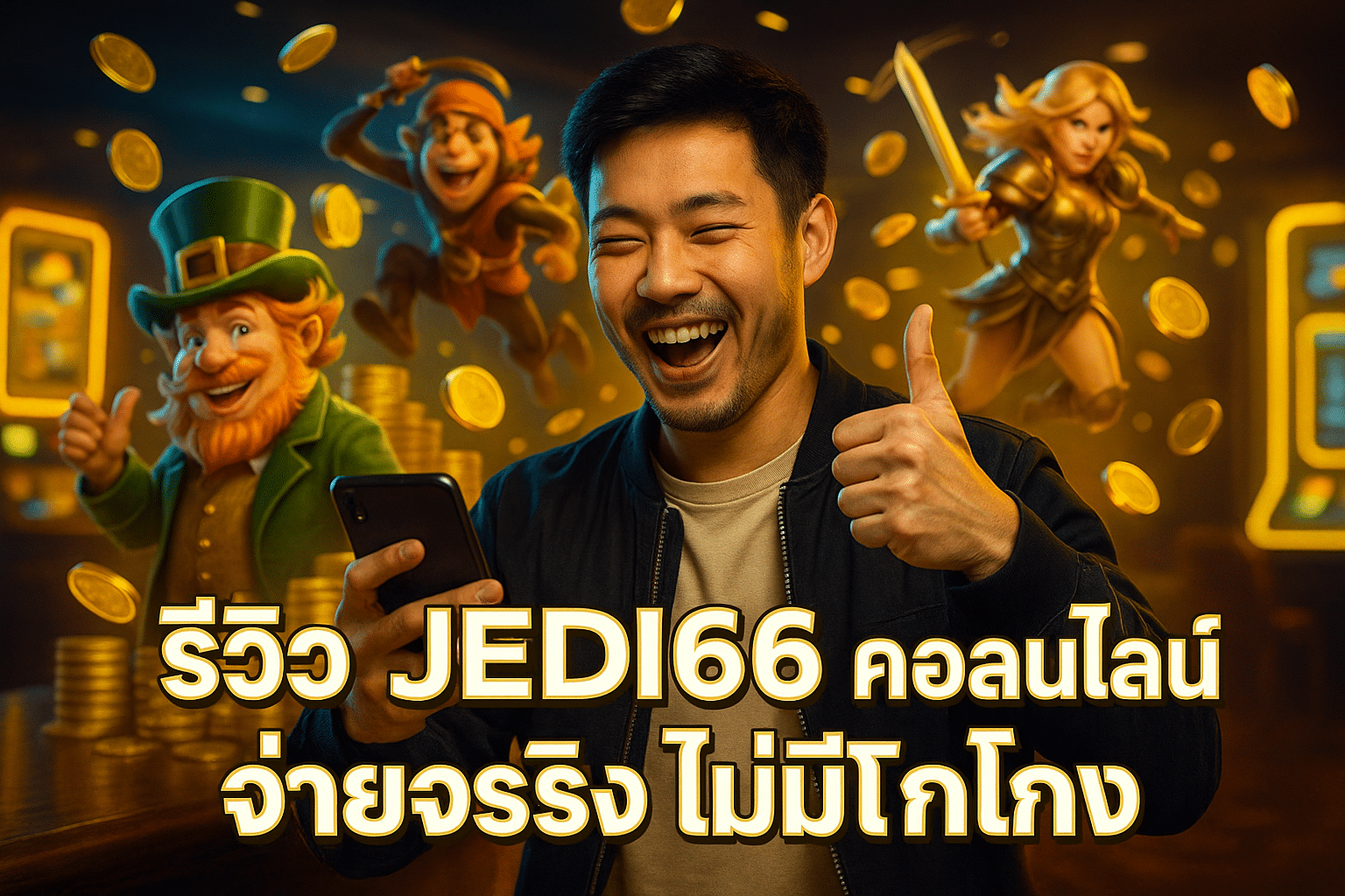 รีวิว JEDI66 เว็บคาสิโนออนไลน์ จ่ายจริง ไม่มีโกง