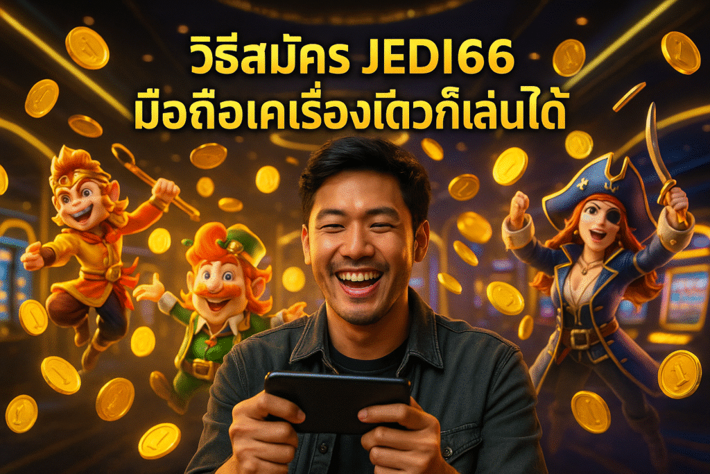 วิธีสมัคร JEDI66 มือถือเครื่องเดียวก็เล่นได้