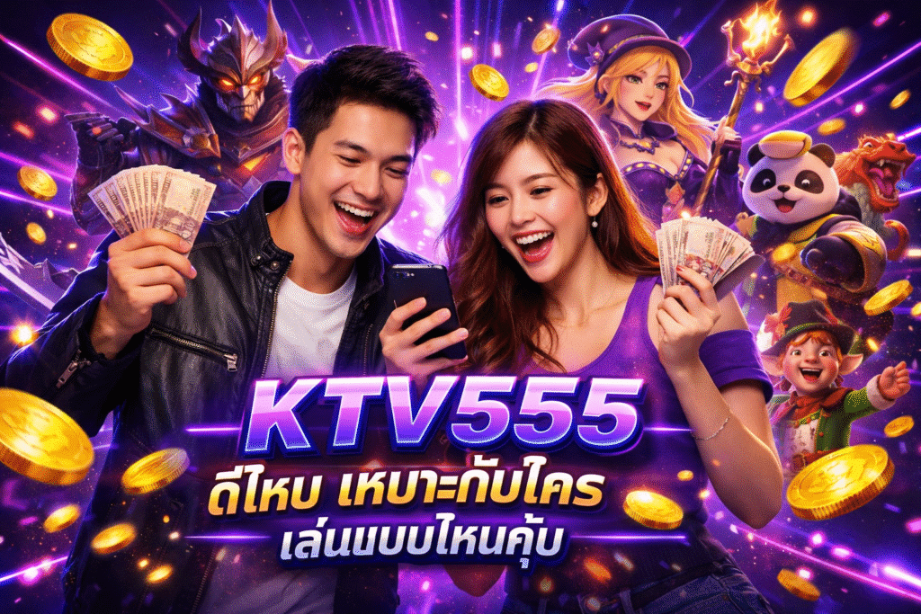 KTV555 ดีไหม เหมาะกับใคร เล่นแบบไหนคุ้ม